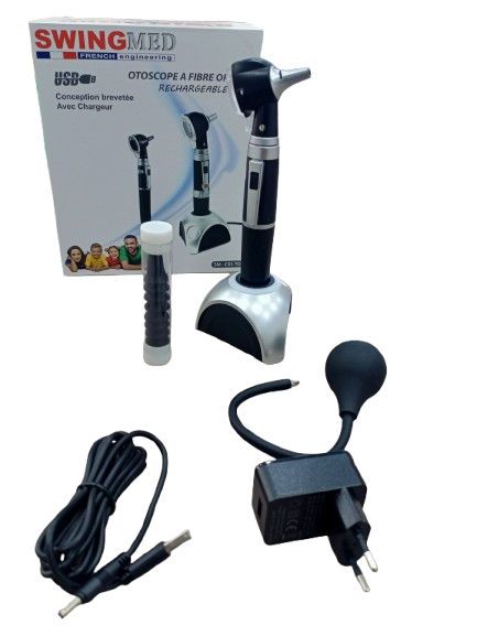 Otoscope à fibre optique rechargeable SWINGMED 